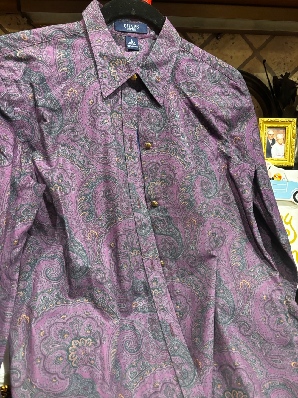 Chaps women’s Purple Paisley Shirt